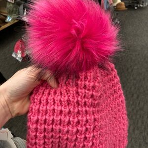 Brand new hot pink Kyi Kyi winter hat